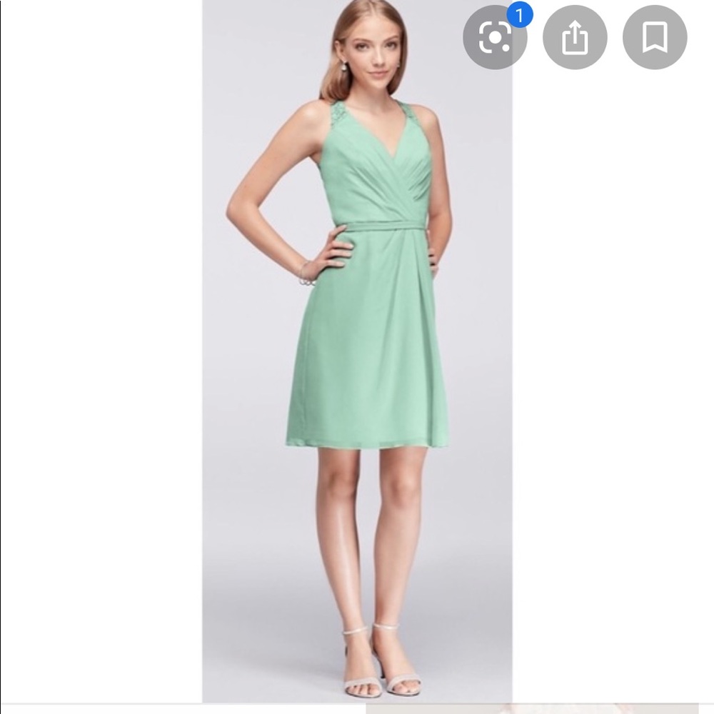 David’s Bridal lace back dress - Picture 4 of 4